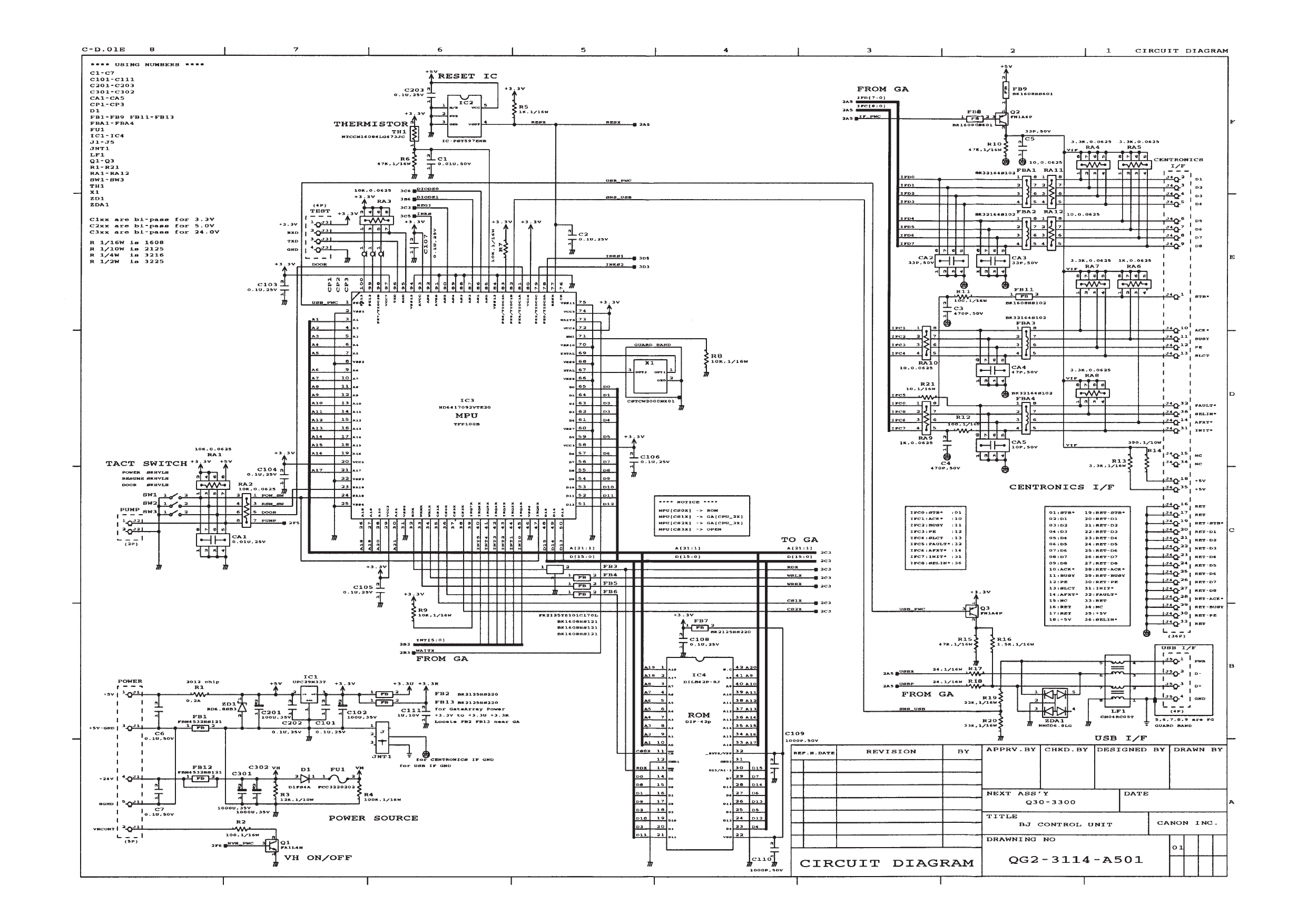 Canon BubbleJet BJC-6500 Service Manual-6